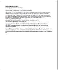 Kurzbiografie Rademacher